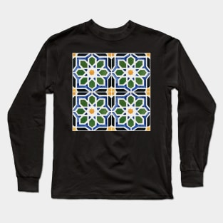 Traditional Portuguese glazed tiles Long Sleeve T-Shirt